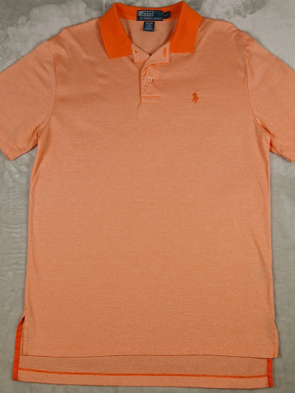 Polo by Ralph Lauren Men's Orange Polo Shirt